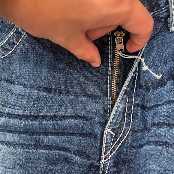 Vintage True Religion Jeans Size 38 BILLY BIG T Blue - Picture 12 of 14